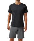 Crewneck Performance Tee In Black