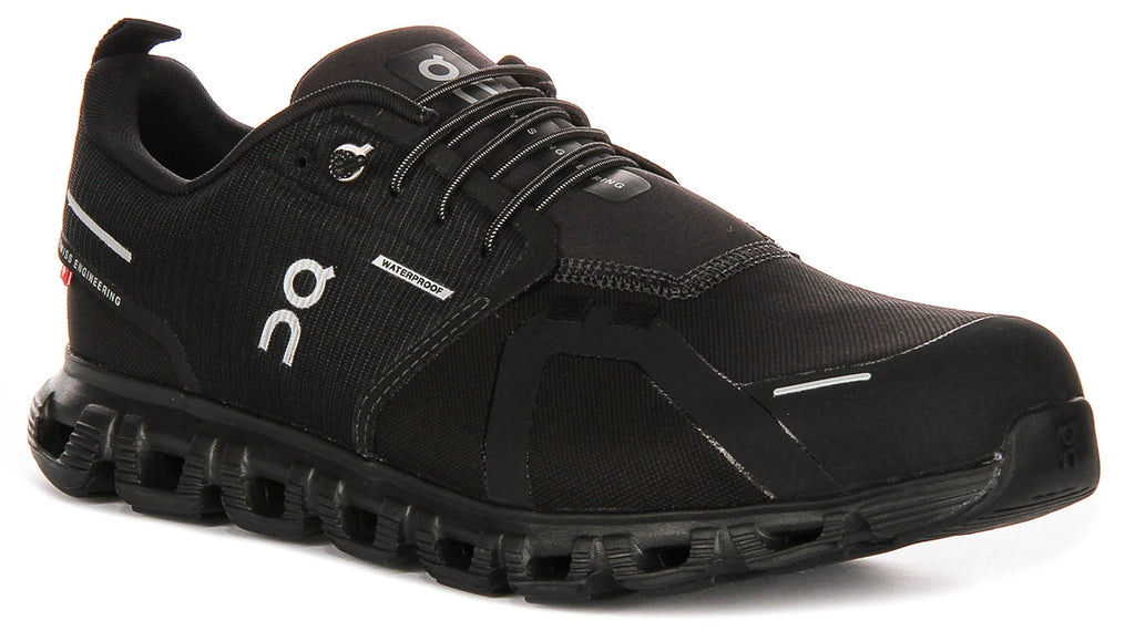 On Running Cloud 6 Waterproof In All Black For Men