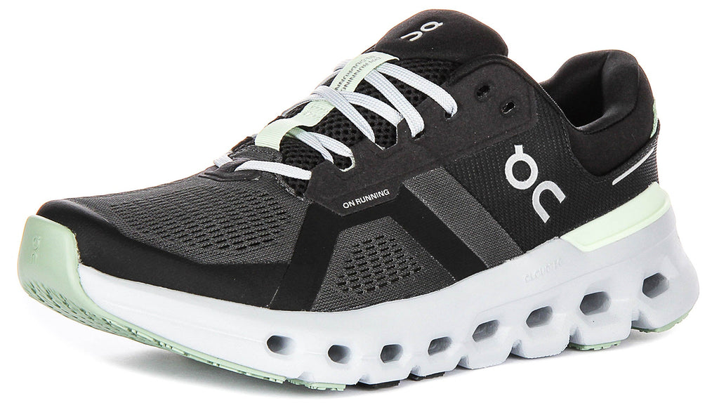 On Running Cloudrunner 2 In Black Grey For Women