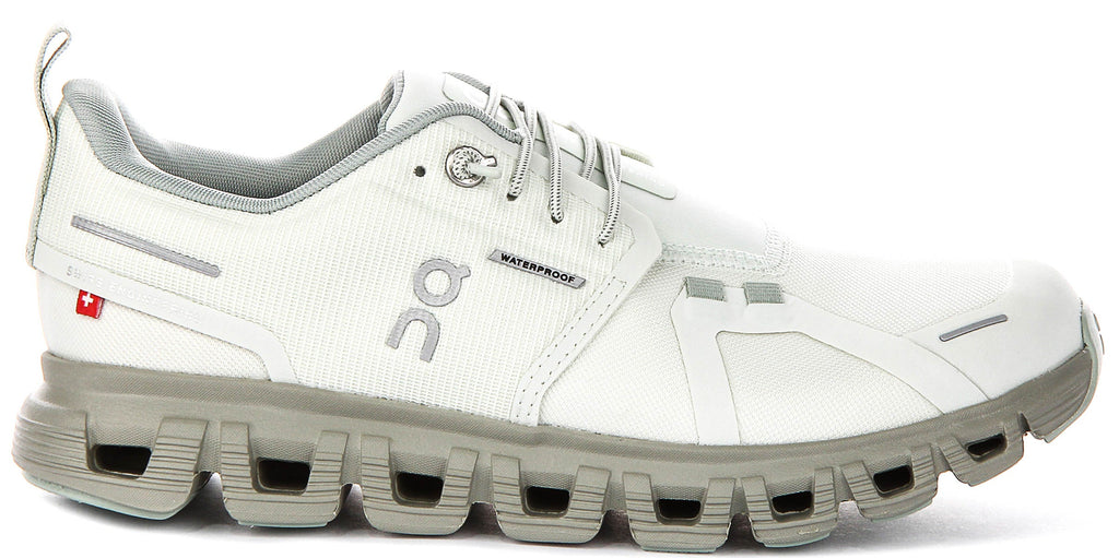 On Running Cloud 6 Waterproof In Green For Women