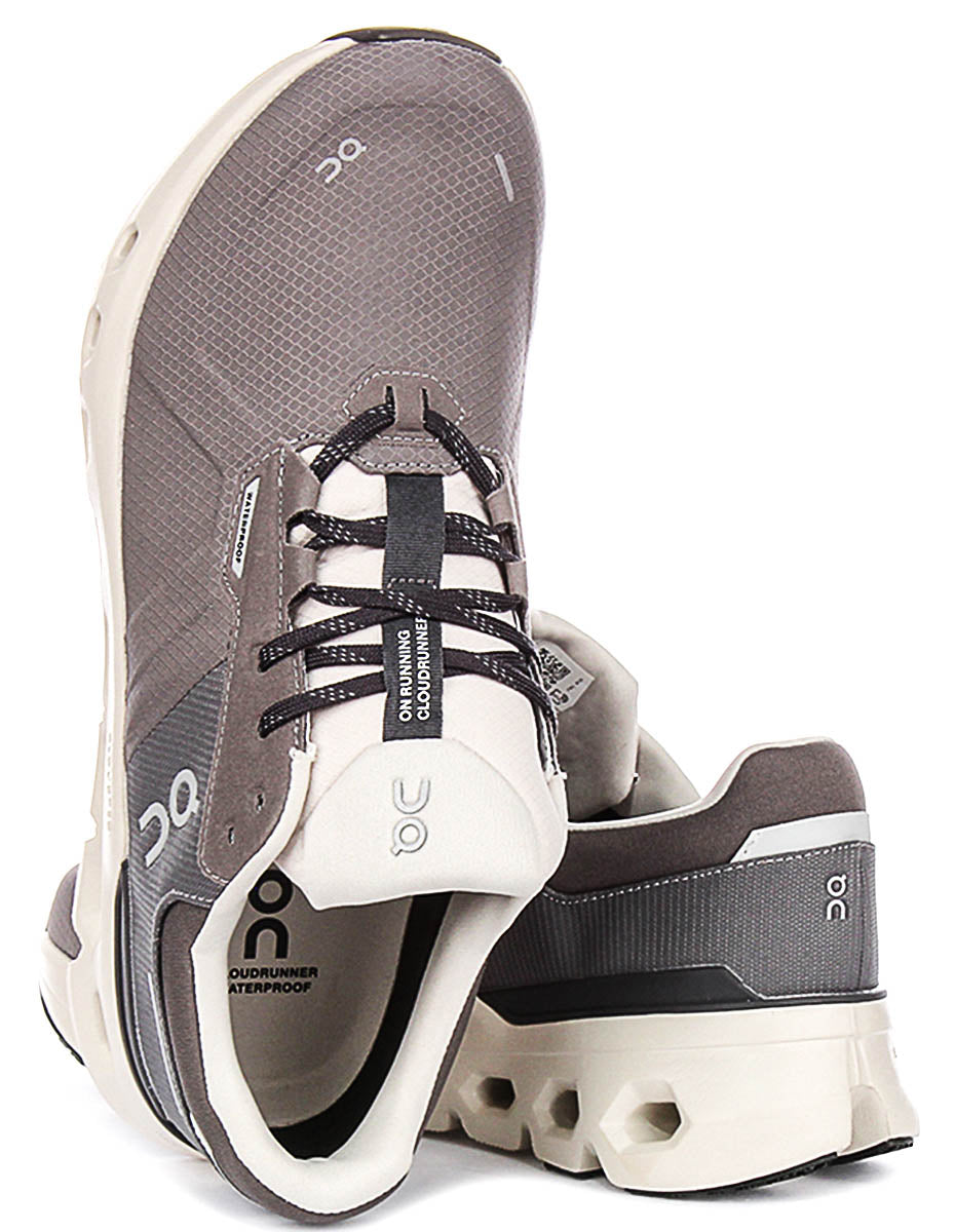On Running Cloudrunner 2 Waterproof In Grey For Men