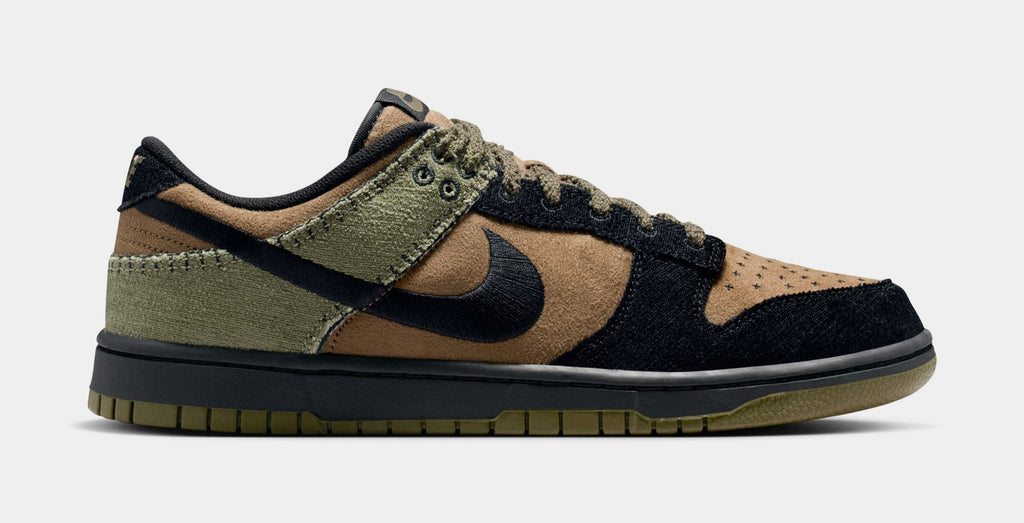 Dunk Low Retro Camo Olive Mens Lifestyle Shoes (Brown Kelp/Black/Medium Olive)
