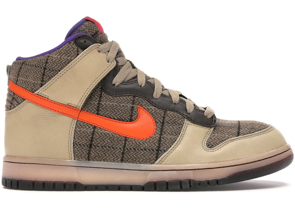 Nike Dunk High Premium Tweed Orange Blaze