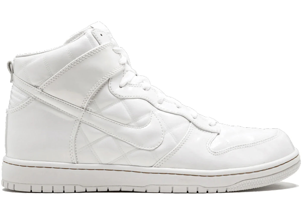 Nike Dunk High Supreme Olympic Octagon Quilted Patent White