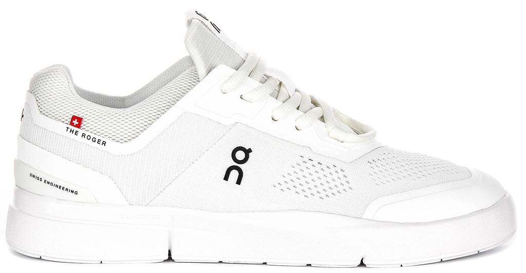 On Running The Roger Spin In White For Men