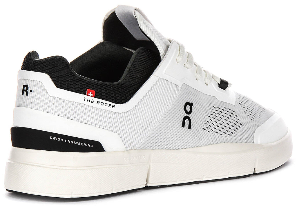 On Running The Roger Spin In White Black For Men