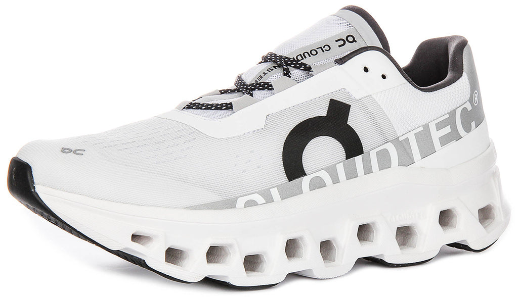 On Running Cloudmonster In White Black For Men