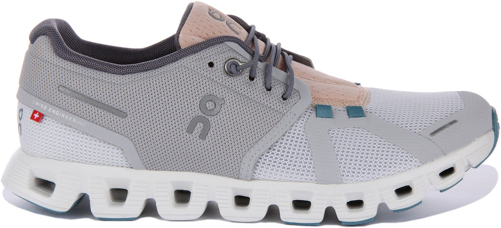 On Running Cloud 5 Push In White Grey For Women