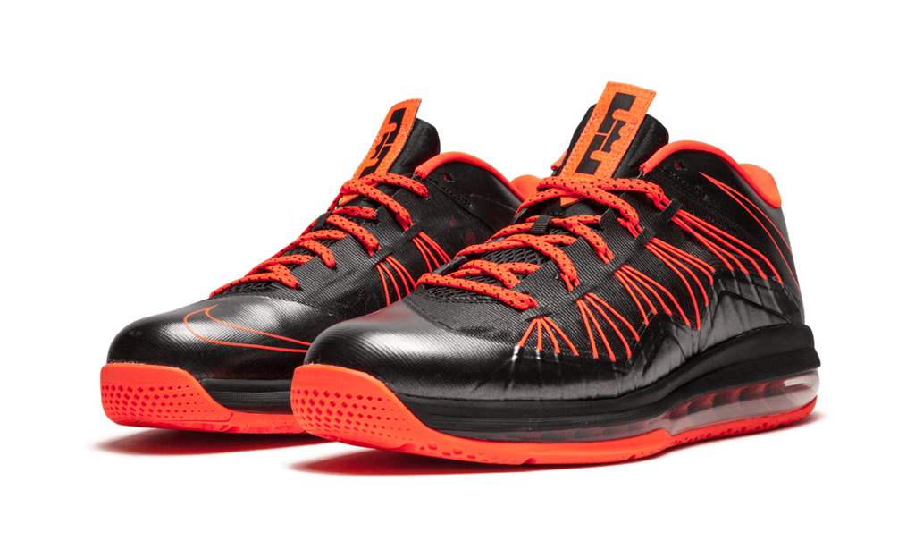 LeBron X Low "Black Total Crimson" 579765 001