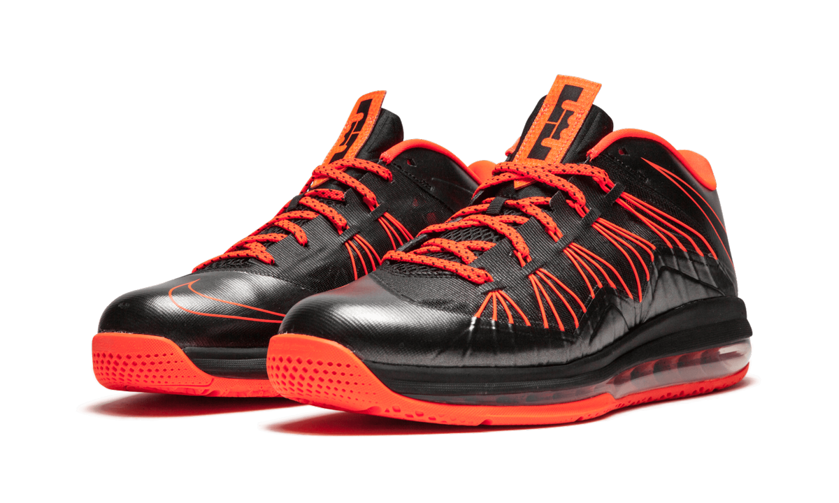 LeBron X Low "Black Total Crimson" 579765 001