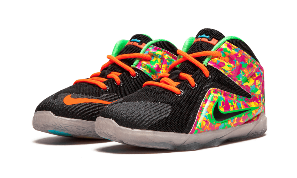 Lebron 12 (TD) "BLACK/BLACK-MULTI-COLOR" 685185 008