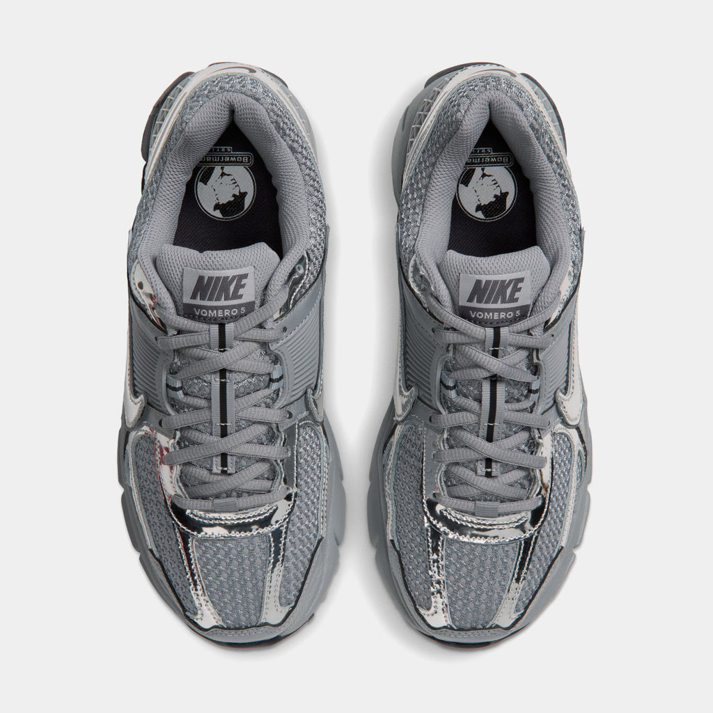 Zoom Vomero 5 Womens Running Shoes (Stealth/Metallic Silver/Gridiron)