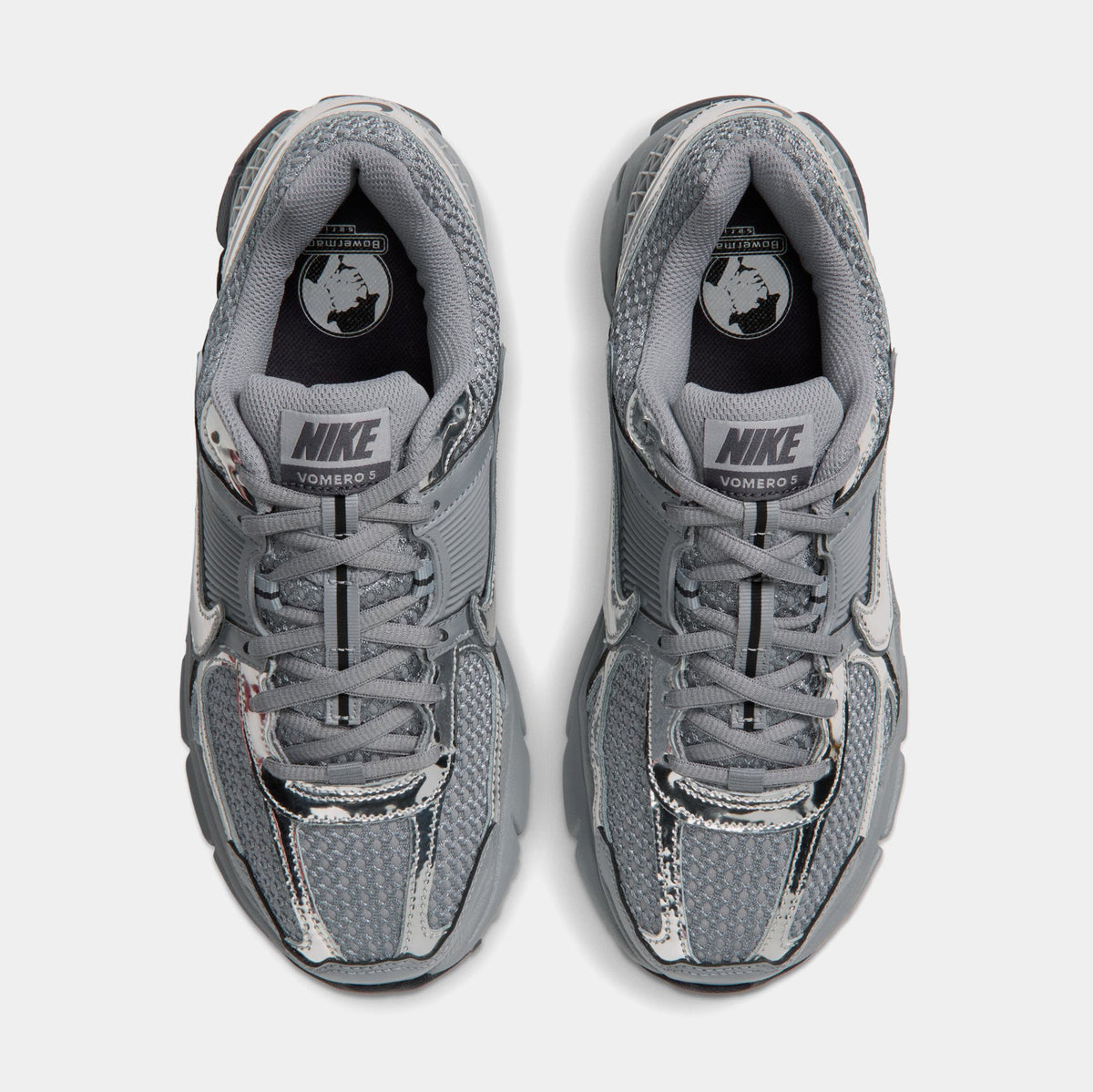 Zoom Vomero 5 Womens Running Shoes (Stealth/Metallic Silver/Gridiron)