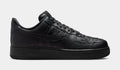 Air Force 1 Black Stars Mens Lifestyle Shoes (Black/Black/Metallic Silver)