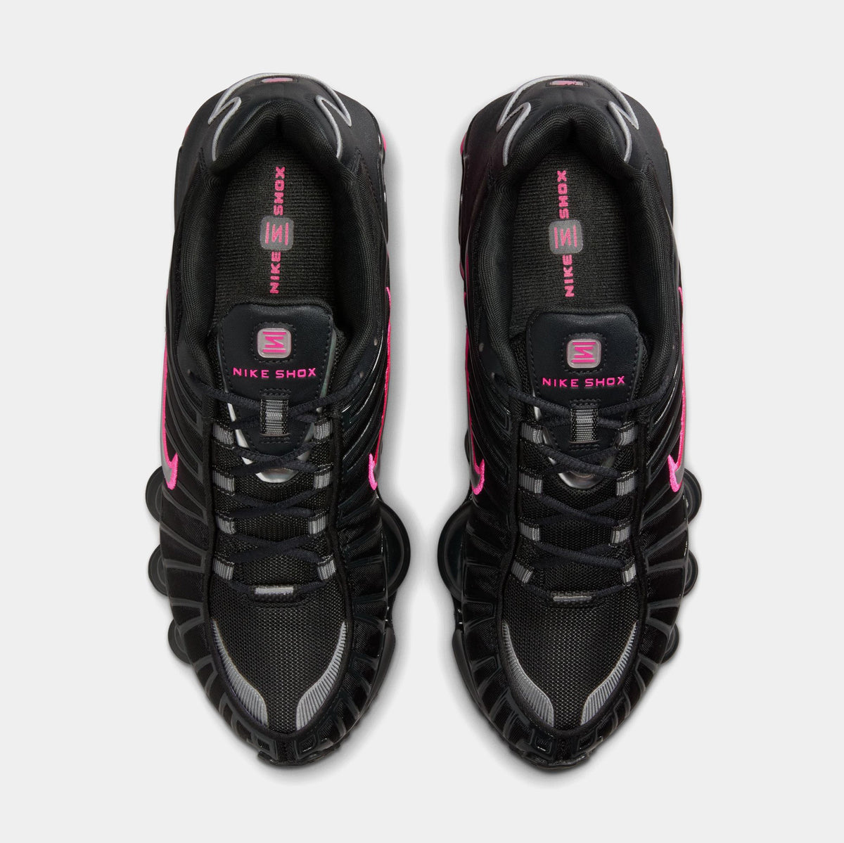 Shox TL Womens Running Shoes (Off Noir/Hyper Pink/Metallic Silver)