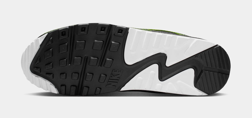 Air Max 90 Tiempo Mens Running Shoes (Black/White/Black/Voltage Green)