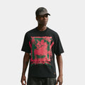 Sportswear Good Vs Evil Loose Mens Short Sleeve Shirt (Black/Red)