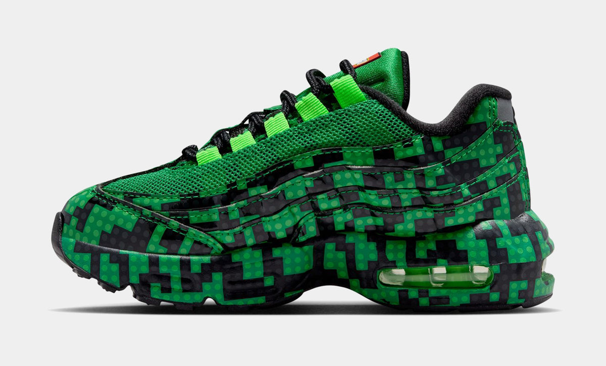 LEGO x Air Max 95 Lucky Green Preschool Lifestyle Shoes (Lucky Green/Metallic Silver/Black/Green Strike/Dark Concord) Free Shipping
