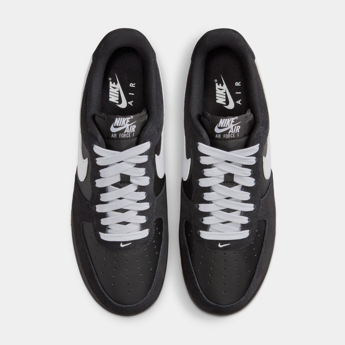 Air Force 1 '07 LV8 Mens Lifestyle Shoes (Black/Gum Light Brown/White)