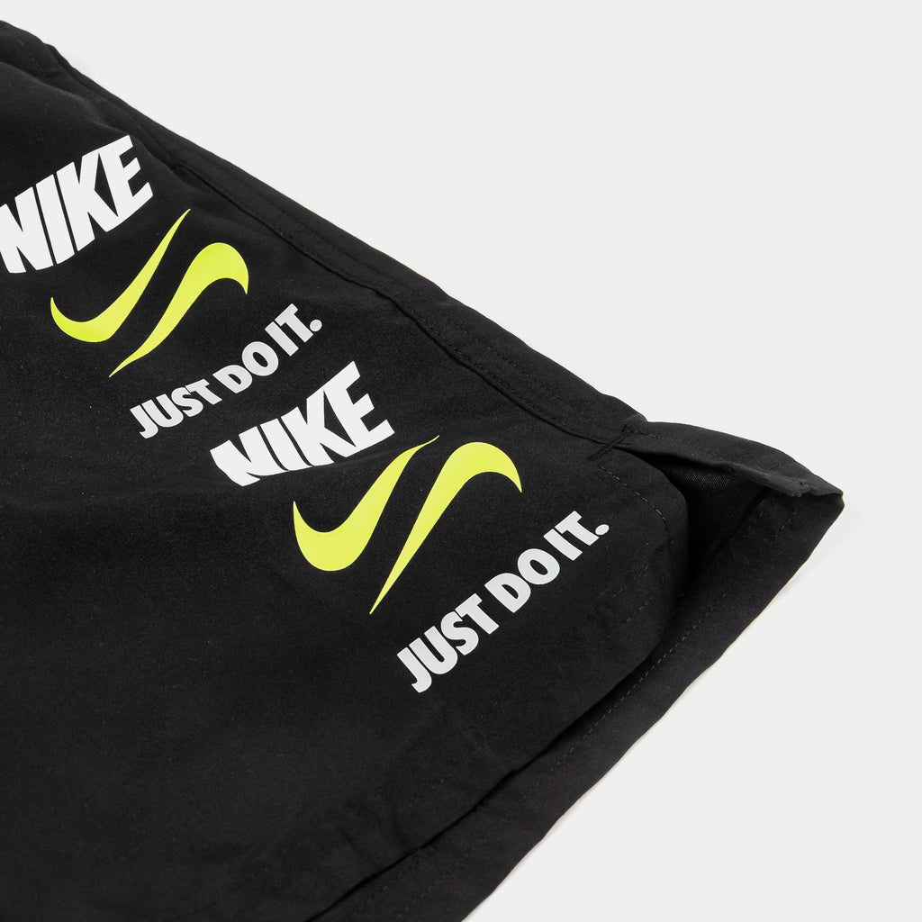 Swim Icon 7" Volley Mens Shorts (Black/Green)