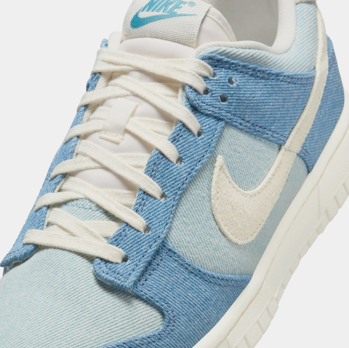 Dunk Low Womens Lifestyle Shoes (Smokey Blue/Pale Ivory/Denim Turquoise/Ochre)