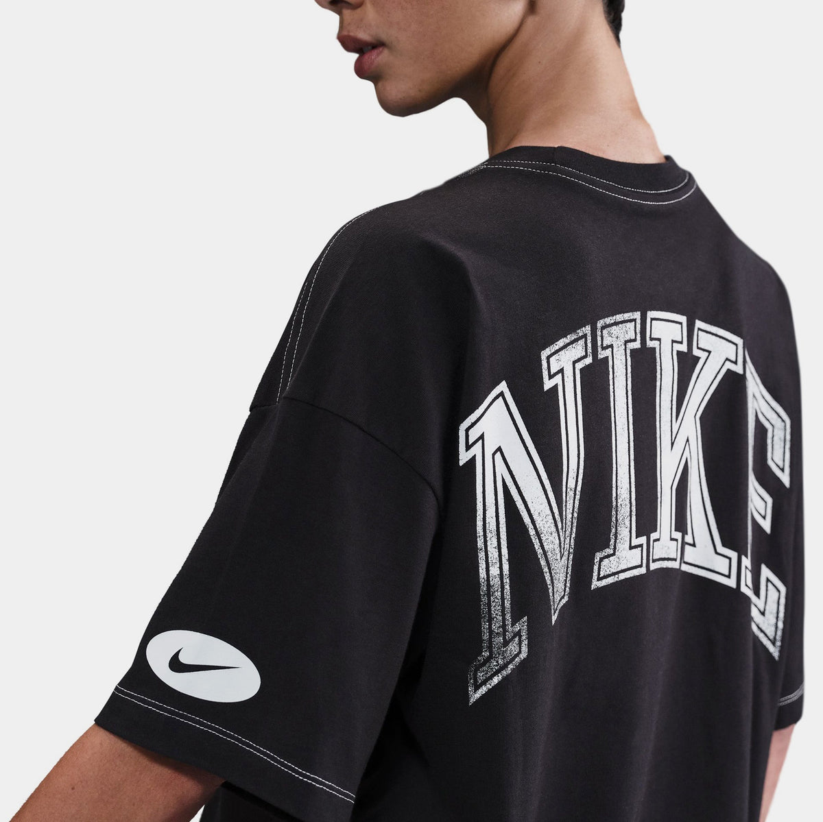 NSW Oversized 95 Womens Short Sleeve Shirt (Black/White)