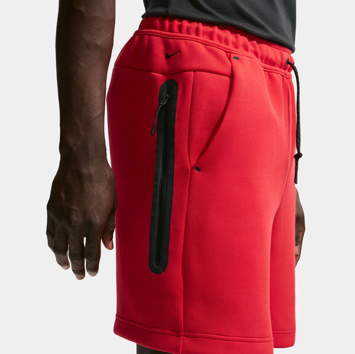 Tech Fleece Mens Shorts (Speed Red/White)