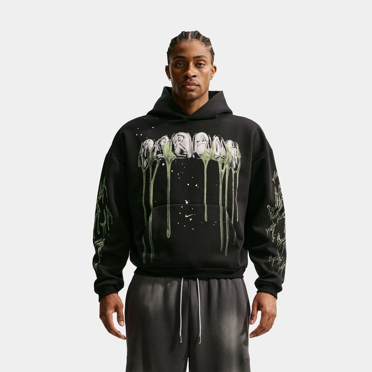 JA Spooky Pullover Mens Hoodie (Black)