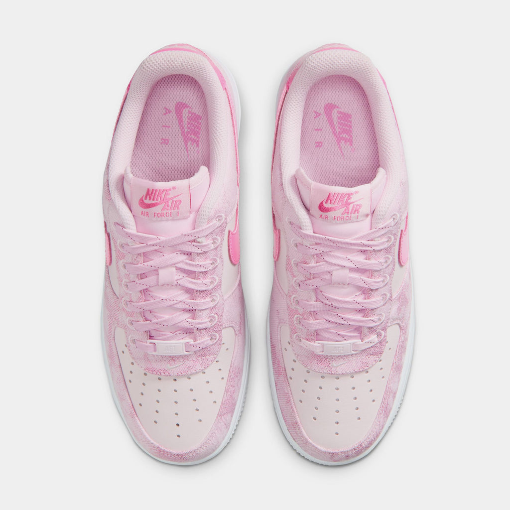 Air Force 1 '07 Denim Womens Lifestyle Shoes (Pink Foam/Pearl Pink/White/Pinksicle)