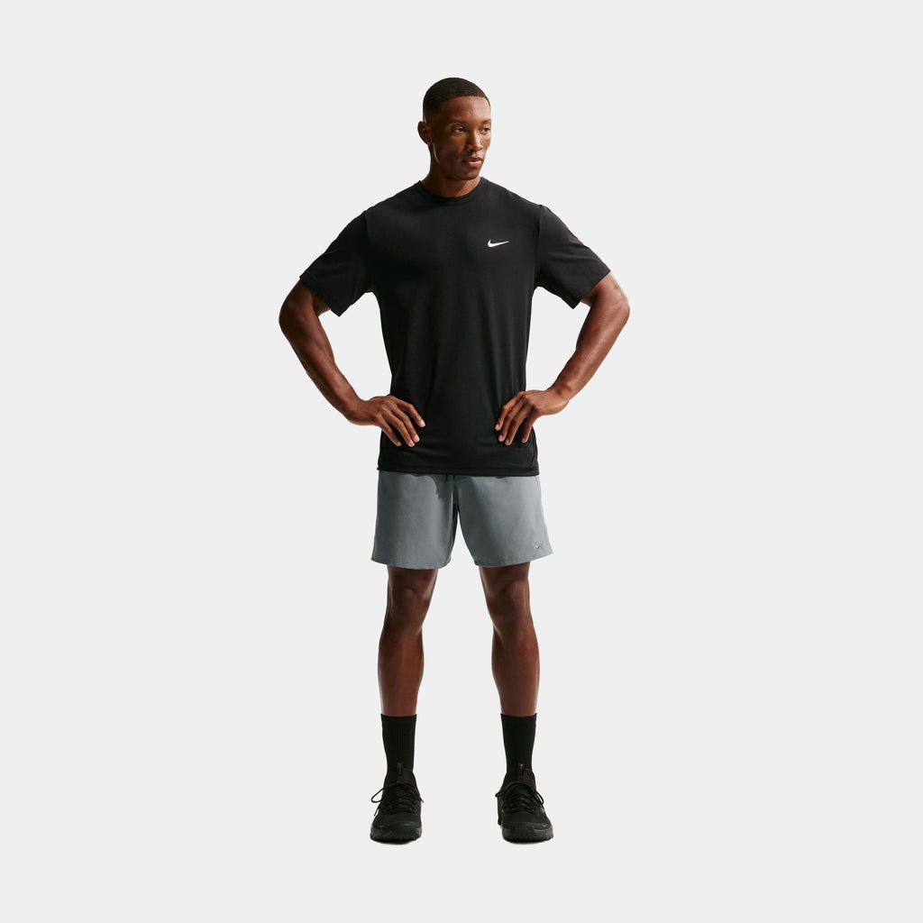 Unlimited Dri Fit 7" Unlined Versatile Mens Shorts (Smoke Grey/Black/Smoke Grey)