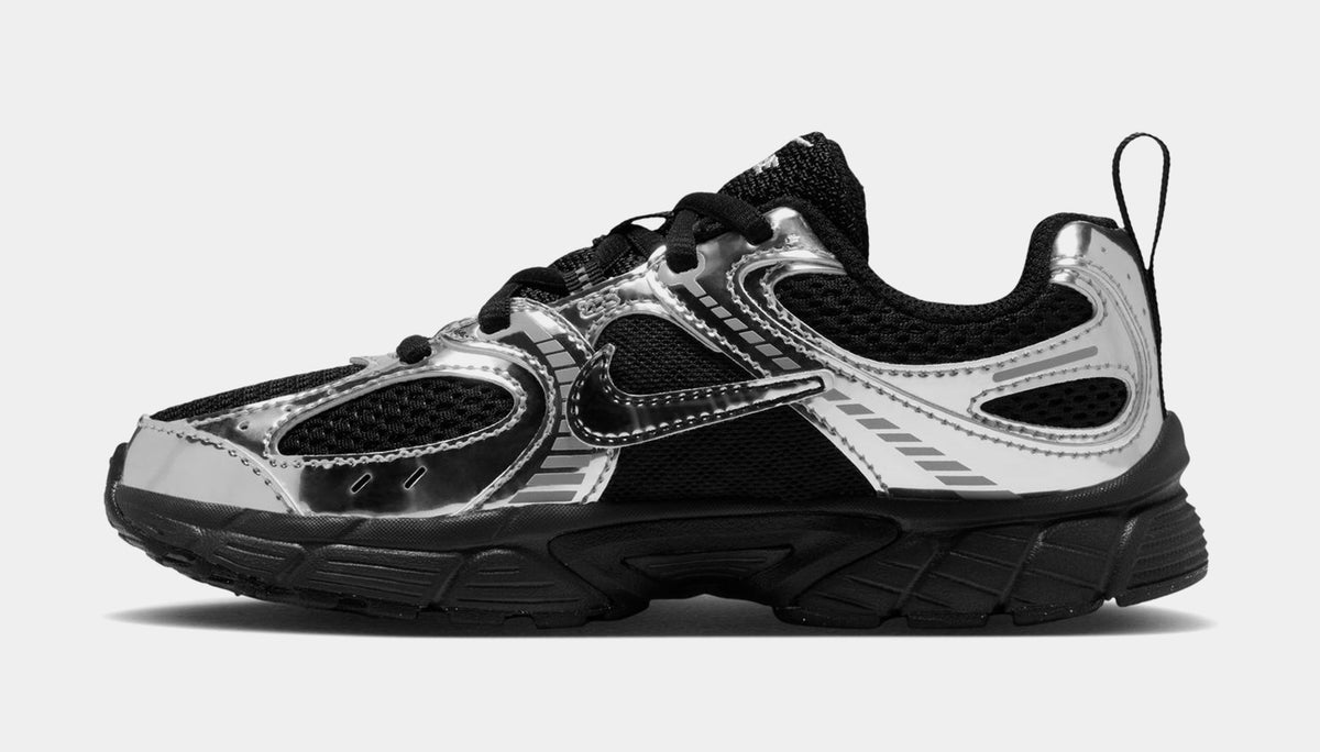 V5 RNR Preschool Running Shoes (Black/Metallic Silver)