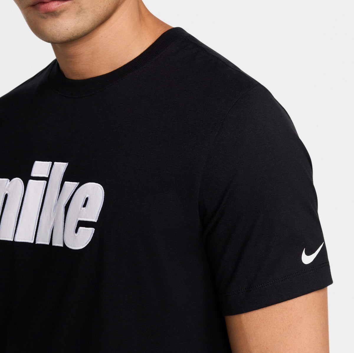 NSW Block 2.0 Crew Mens Short Sleeve Shirt (Black/White)
