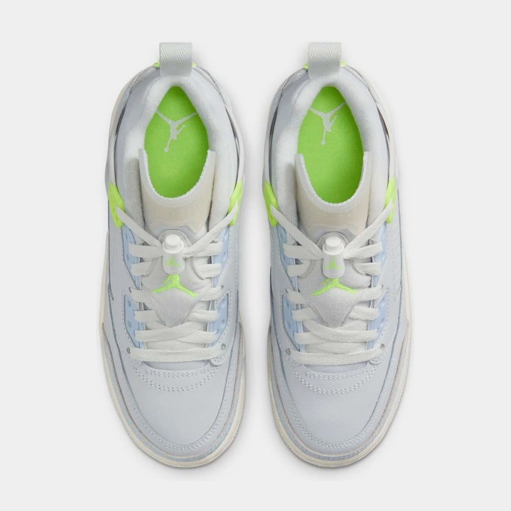 Spizike Low Photon Dust Volt Grade School Basketball Shoes (Photon Dust/Sail/Coconut Milk/Volt)