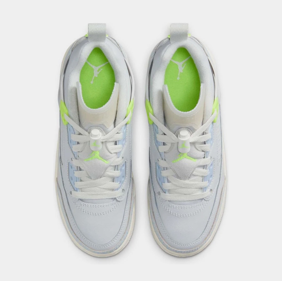 Spizike Low Photon Dust Volt Grade School Basketball Shoes (Photon Dust/Sail/Coconut Milk/Volt)