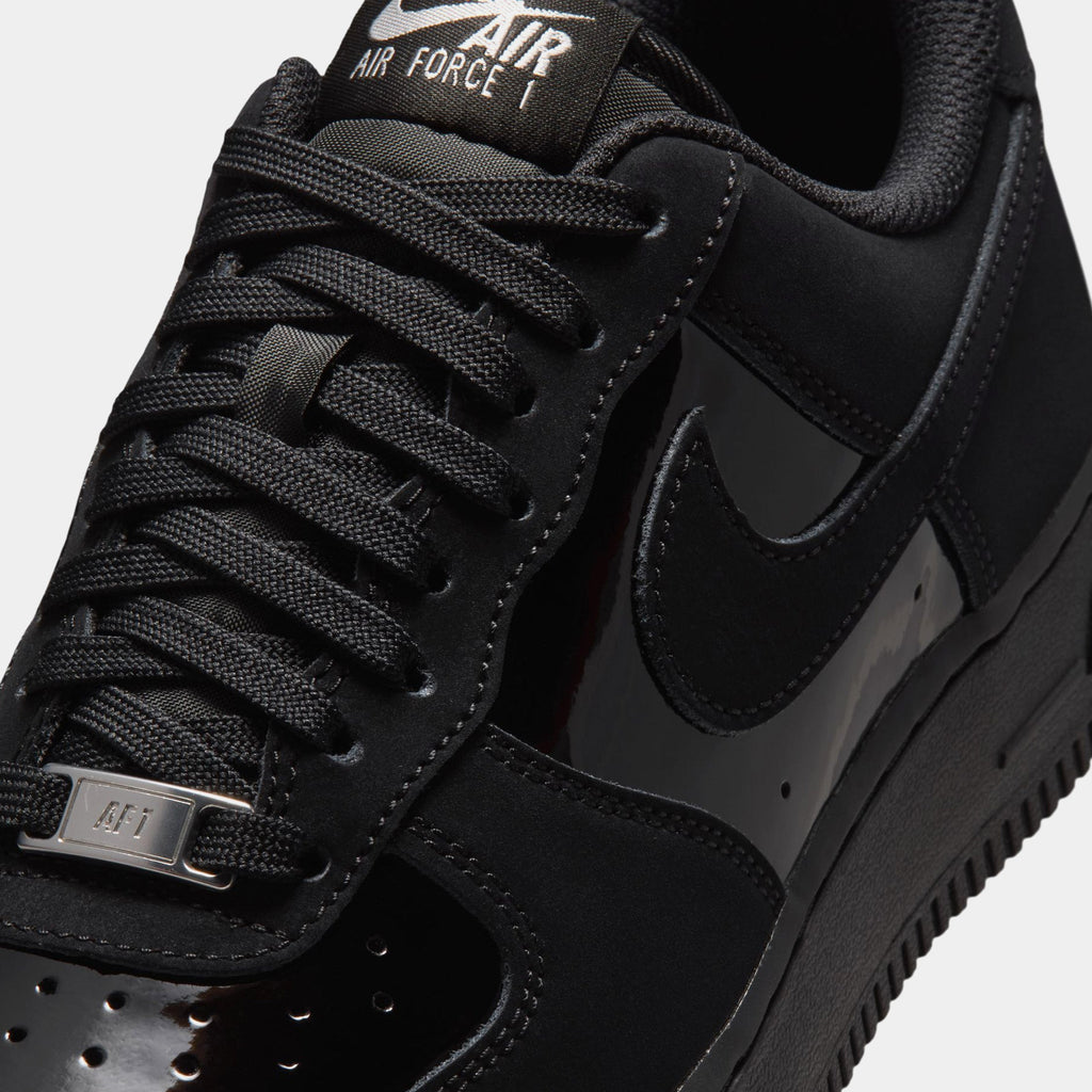 Air Force Street 1 Womens Lifestyle Shoes (Black/Metallic Silver/Anthracite)