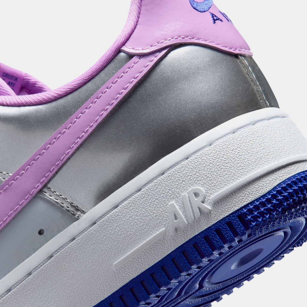 Air Force 1' 07 WNBA All Star Weekend Womens Lifestyle Shoes (Chrome/Fuchsia Glow/Pure PLatinum)