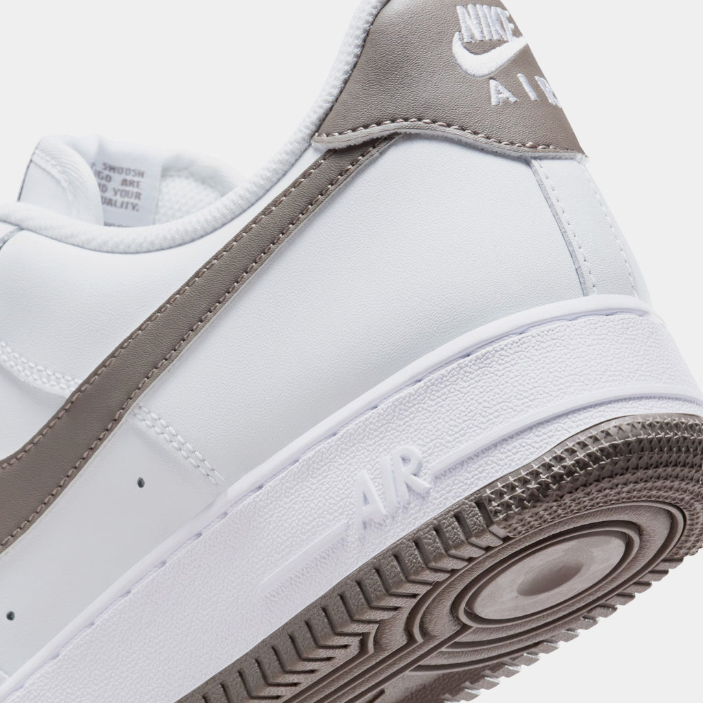 Air Force 1 Mens Lifestyle Shoes (White/Cave Stone)