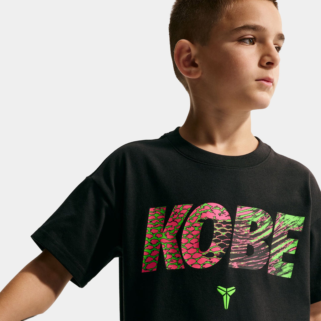Kobe Mambacurial Dri Fit Grade School Short Sleeve Shirt (Black)