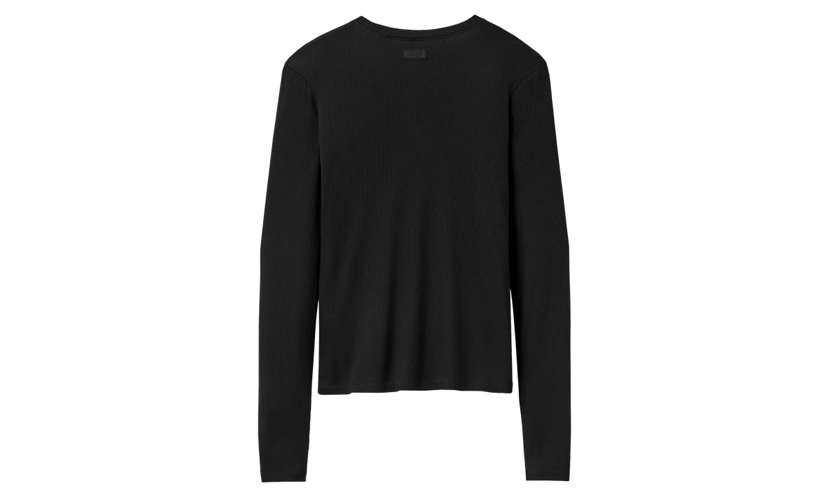 Aidelene Long Sleeve Rib Tee WMNS "Black" 1182412 BLK