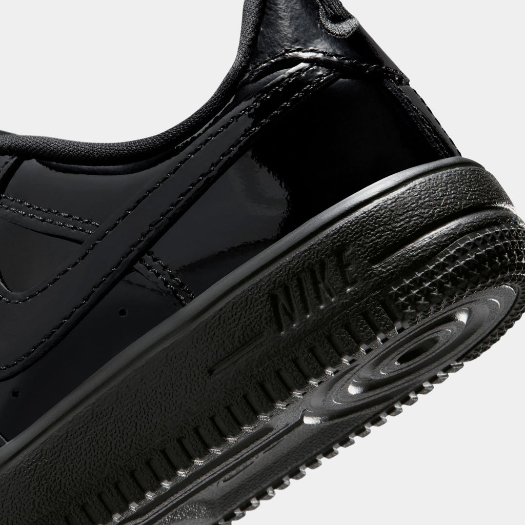 Air Force 1 Low Patent Leather Preschool Lifestyle Shoes (Black)