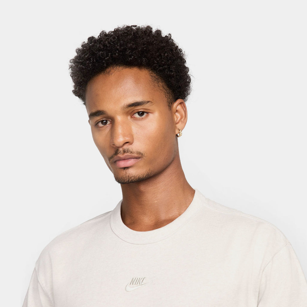 NSW Premium Essentials Mens Short Sleeve Shirt (Light Bone/Heather)