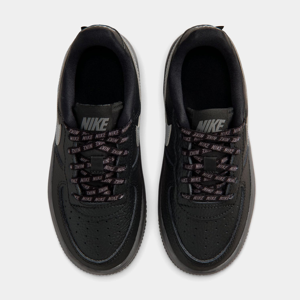 Air Force 1 Low Preschool Lifestyle Shoes (Black/Smoke Grey)