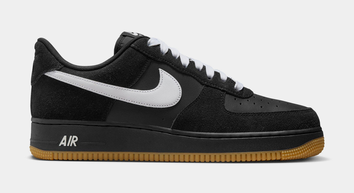 Air Force 1 '07 LV8 Mens Lifestyle Shoes (Black/Gum Light Brown/White)