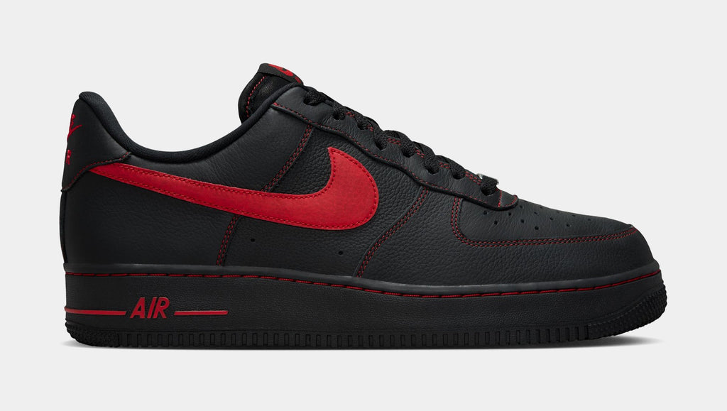 Air Force 1 Low '07 LV8 Bred Mens Lifestyle Shoes (Black/Black/University Red)