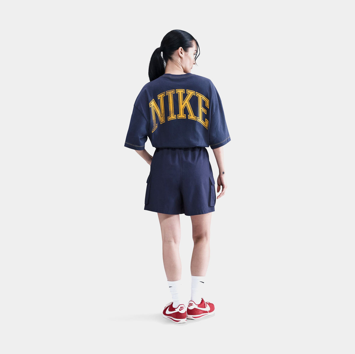 NSW 95 Oversized Womens Short Sleeve Shirt (Navy/Gold)
