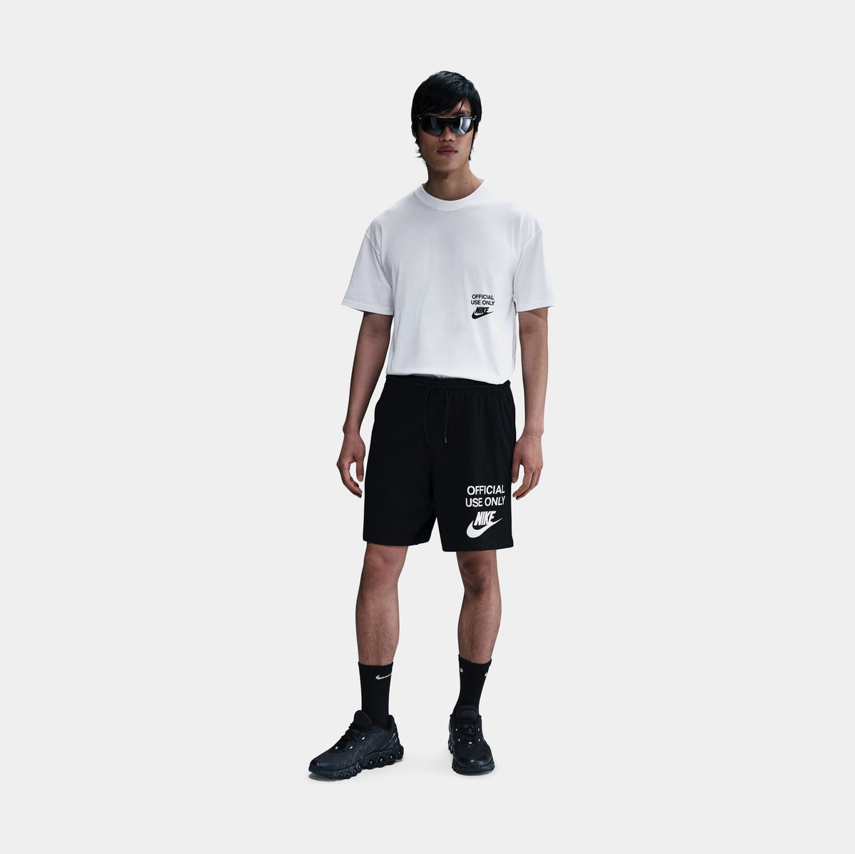 NSW Max 90 Remix Mens Short Sleeve Shirt (White/Black)