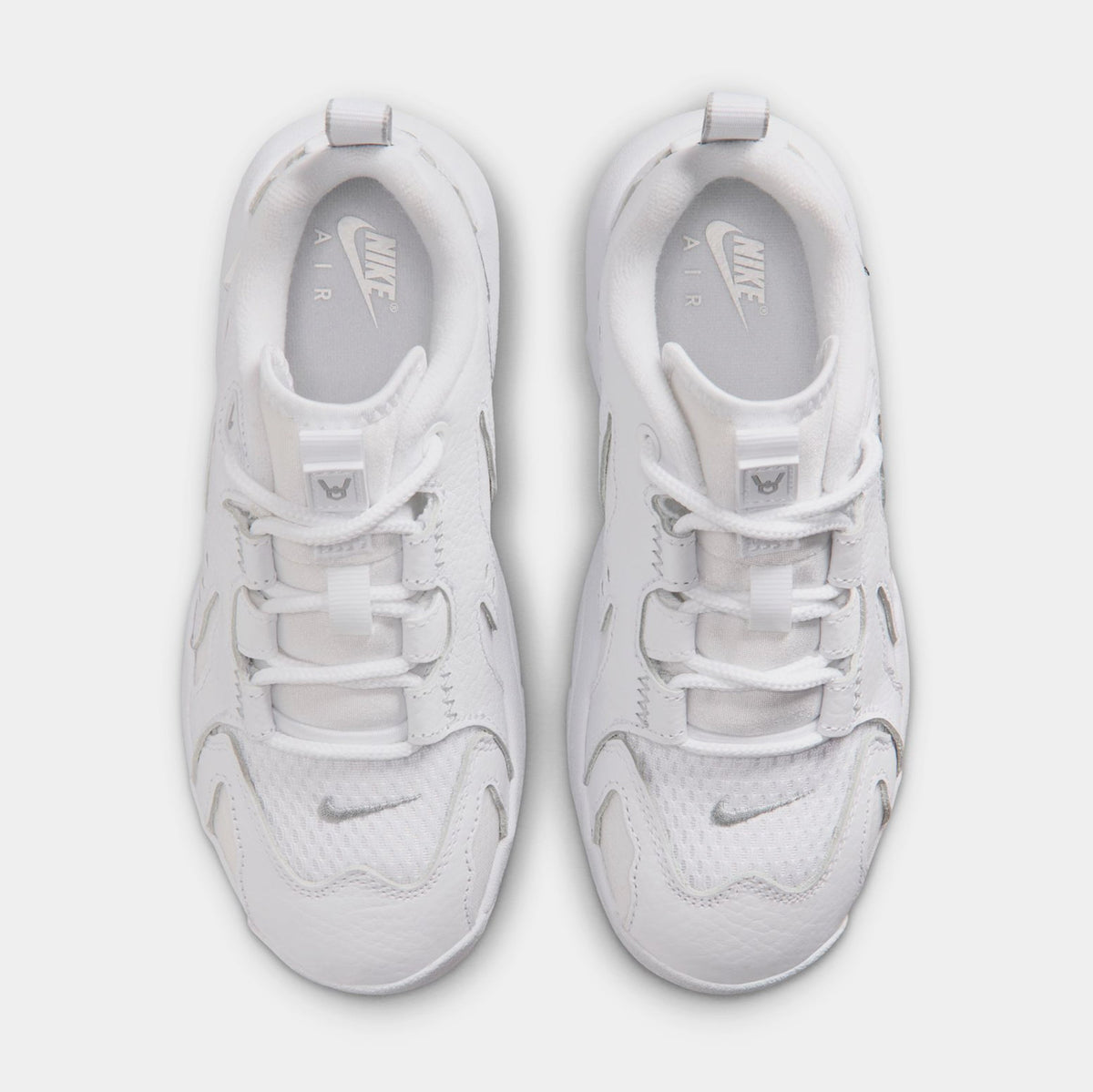 Air DT Max 96 Low Preschool Basketball Shoes (White/Metallic Silver)