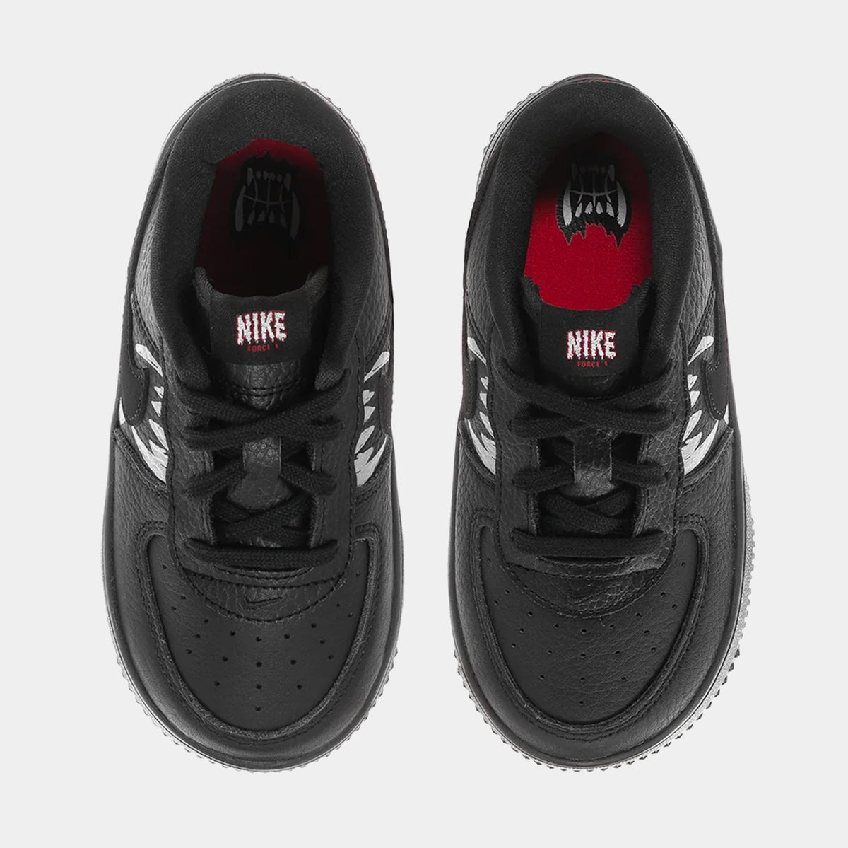 Air Force 1 Low Wolf Infant Toddler Lifestyle Shoes (Black/University Red)
