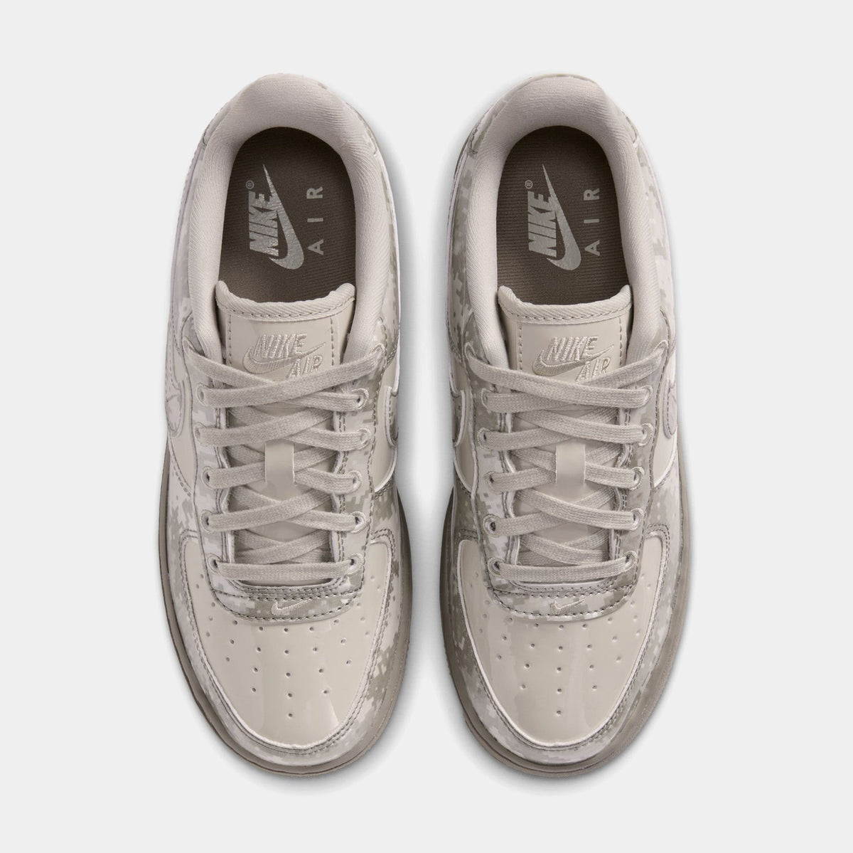 Air Force 1 Camo Grade School Lifestyle Shoes (Multi-Color/Light Stone/Fossil/Multi-Color)