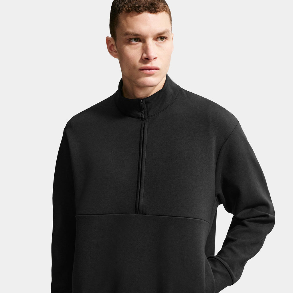 24.7 ImpossiblySoft Dri Fit Half Zip Up Mens Jacket (Black/Dark Smoke Grey)